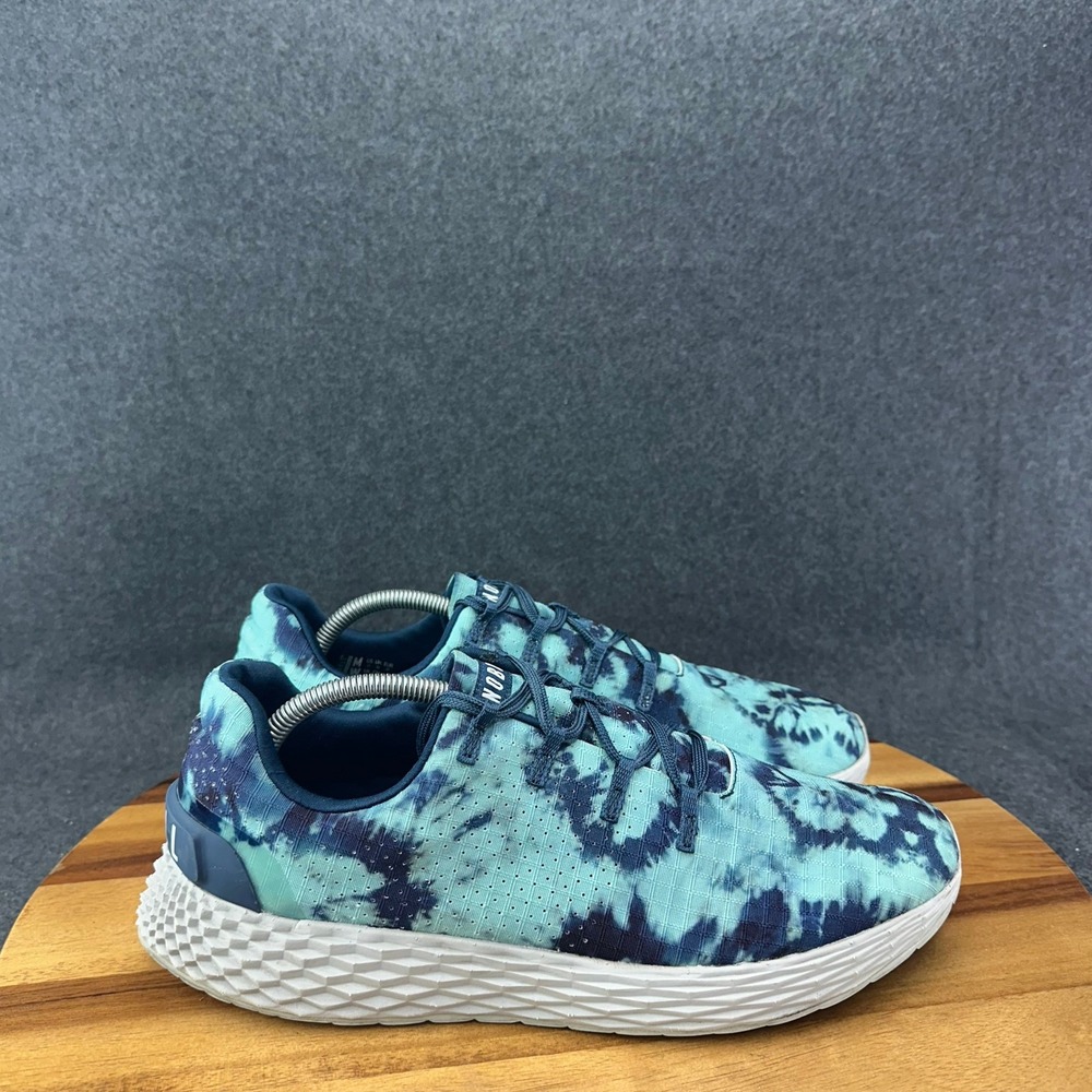 Nobull Blush Light Teal Tie Dye Ripstop Runners Shoes Women's 12.5 Mens Size 11